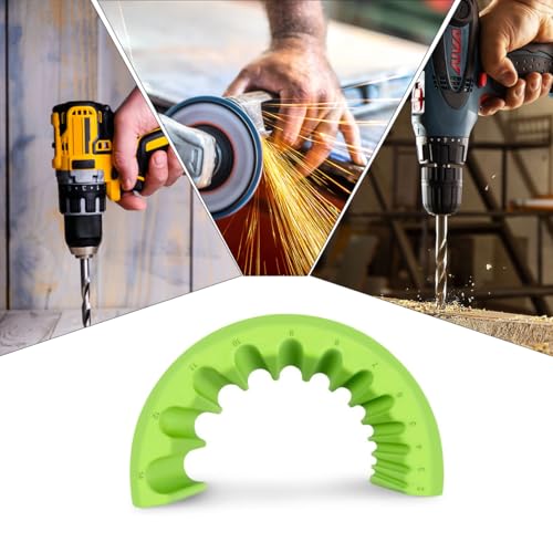 Serplex® Multi-Specification Drill Bit Sharpener Jig for Angle Grinder, 10 Groove Universal Attachment, 2-14mm, Precision Grinding Guide, Durable ABS Tool for Home DIY & Professional Use 2 PCS