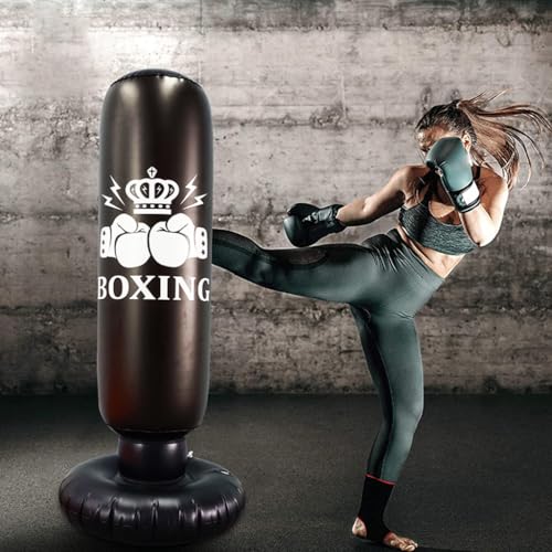 Proberos Inflatable Punching Bag for Kids 63 inch Freestanding Boxing Punching Bag for Kids,