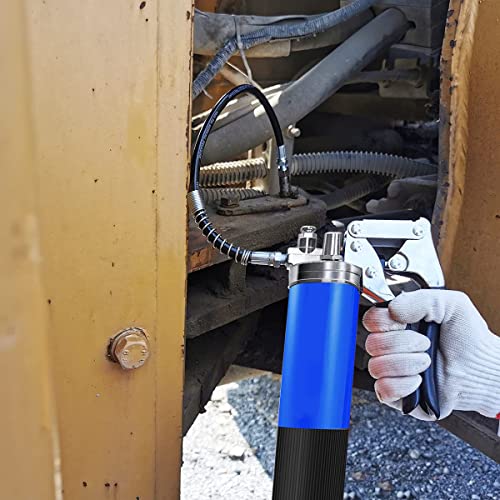 STHIRA Grease Gun Metal Coupler, Grease Nozzle and Hose Set, Quick Lock and Release Grease Coupler 20