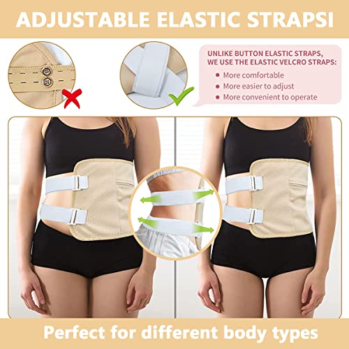 HANNEA® Castor Oil Pack Combo for Liver Detox & Foot Care, Reusable Cotton Flannel Oil Wrap with Elastic Strap, 2PCS Foot Pack for Circulation & Pain Relief, Highly Absorbent, Khaki