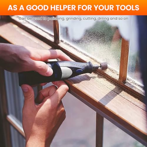 Serplex® 200PCS 80 Grit Drum Sander Sleeves Abrasive Set with 1/2 inch and 1/4 Inch Sanding Mandrels Oxide Sandpaper Bands for Shaping Smoothing Grinding
