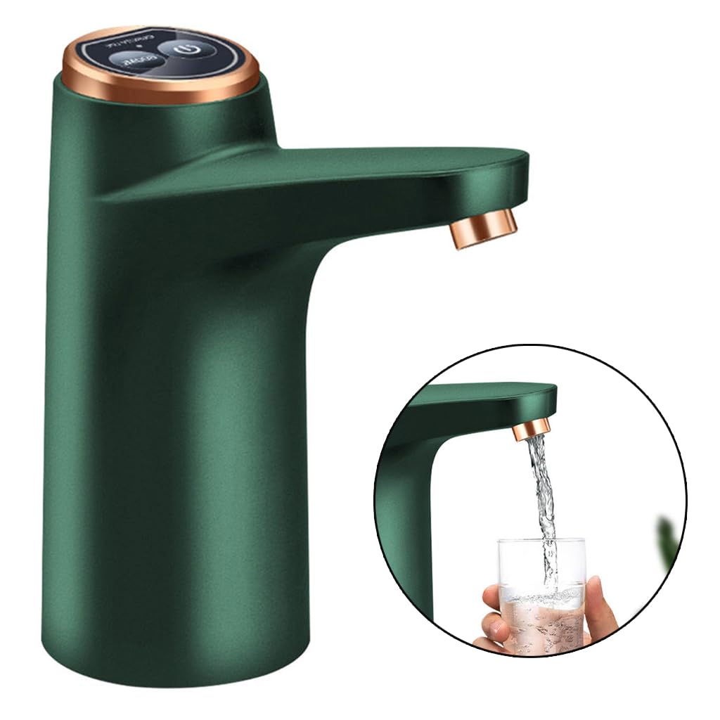 HASTHIP Automatic Water Dispenser Pump, Water Dispenser for 5 Gallon Bottle, Food Grade Silicone Tube Water Dispenser, Portable Drinking Water Bottle Pump with USB Rechargeable Battery for Home Office Outdoor