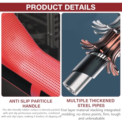Proberos® Power Twister Bar Arm Advanced Training 110lbs-154lbs High Strength Resistance for Upper Body Toning Chest Arms Shoulders Home Workout Gear 3 PCS