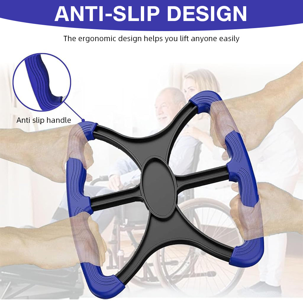 HANNEA Lift Standing Aid for Elderly, Aid-Handicap Bar with No-Slip Grip Handles, Portable Lift Aid to Transfer for Elderly, Senior, Bariatric, Patient or Disabled Assists Caregiver or Nurse