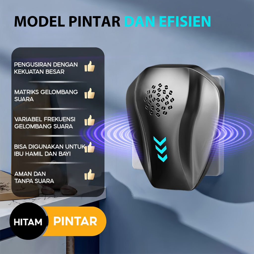 HASTHIP Ultrasonic Pest Repeller Silent Rat Repeller Plug and Go Automatic Smart Frenquency Alteration Pest Repeller for Rodents, Insects, Cockroach