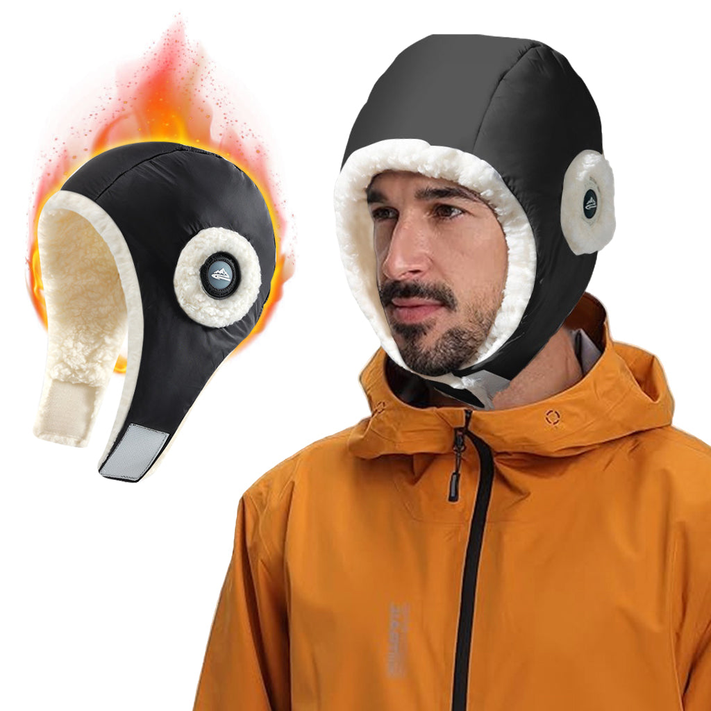 GUSTAVE Winter Ski Hat Thermal Riding Hat Fleece Liner Winter Cap with Earflap & Chin Belt Fashion Outdoor Sport Winter Hat for Men Women