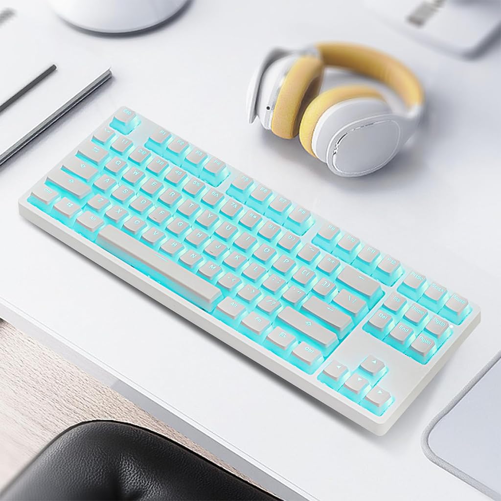 Verilux 108-Key Pudding Keycaps, General Keycaps for Mechanical Keyboard 21 Spare Keycaps PBT Pudding Mechanical Keyboard Key Caps Gaming Keyboard Keycaps for 61/62/68/84/87/104/108/980k Keyboards