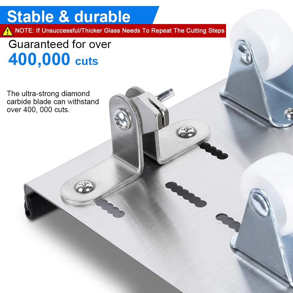 Serplex Glass Bottle Cutter Glass Cutting Tool Kit for DIY Craft Stainless Steel Glass Bottle Cutter Universal Glass Bottle Cutter for Various Glass Bottle (Only for Round Bottles)