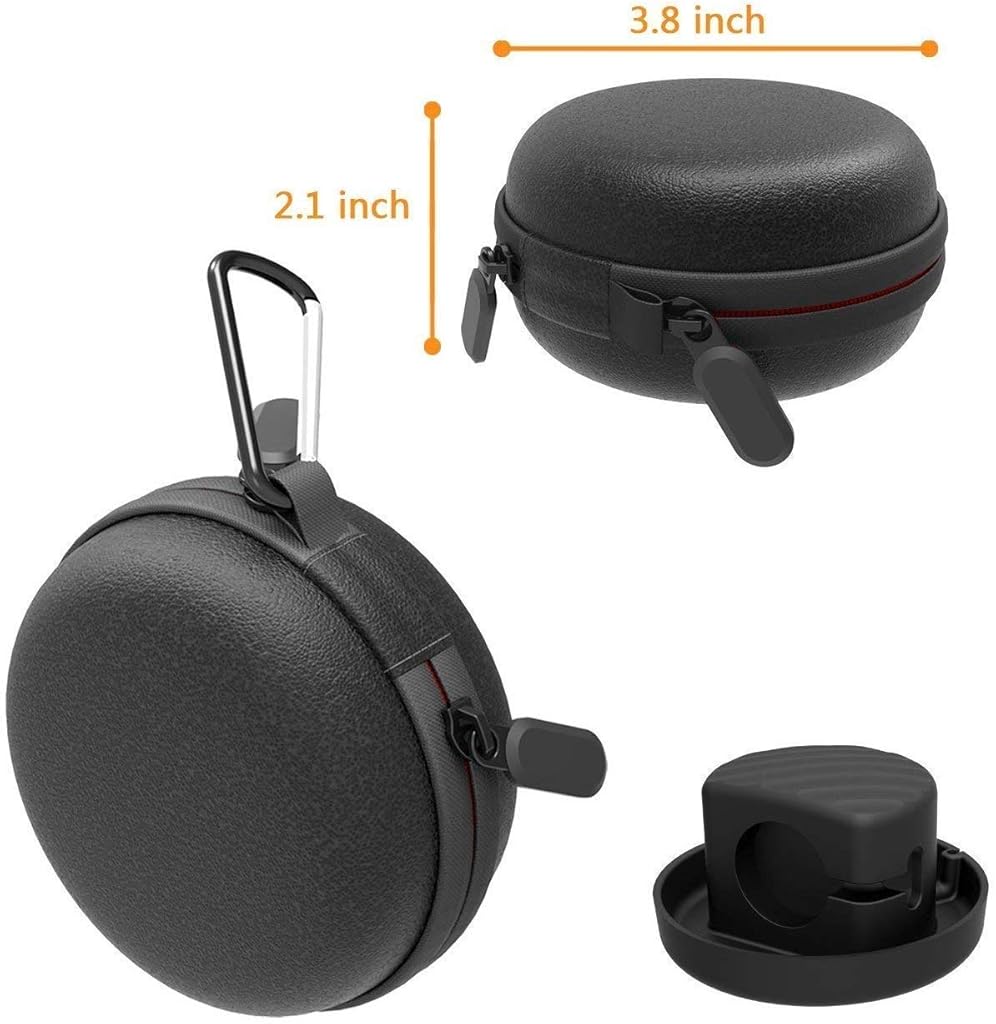 ELEPHANTBOAT® Travel Case for Apple Watch Charger Waterproof Portable Carrying EVA Dock Holder for 38mm 42mm 40mm 44mm iWatch Series 5 4 3 2 1 Black 3PCS