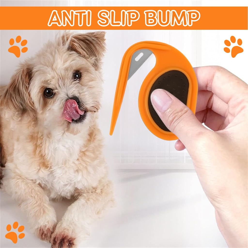 Qpets Pet Knotting Comb for Dog, Dog Comb Pet Grooming Brush Cat Combs Dematting Tools Knotting Comb for Cats No Hurt Dogs Brush for Hair Remover
