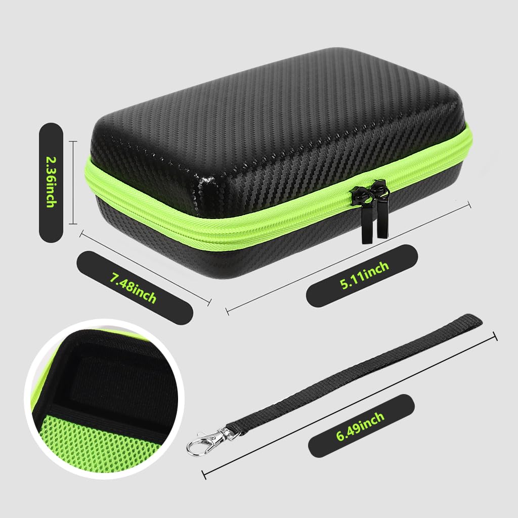 HANNEA Hard Case PU Storage Bag phi-lips Electric Shaver Travel Carry Bag with Hand Strap Organizer Bag for phi-lips Norelco OneBlade QP2520, QP2530, QP2620, QP2630, No phi-lips Shaver Included