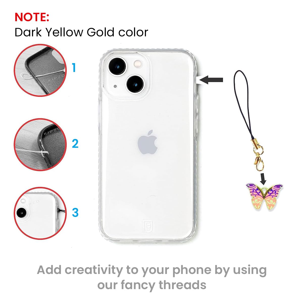HASTHIP 100Pcs Lobster Clasp Lanyard Loops 2.6 inches Mini Landyard Loops with Golden Lobster Clasps Lanyard Loops for DIY Phone Charms, Keychains, Bag Charms, DIY Crafting Accessories