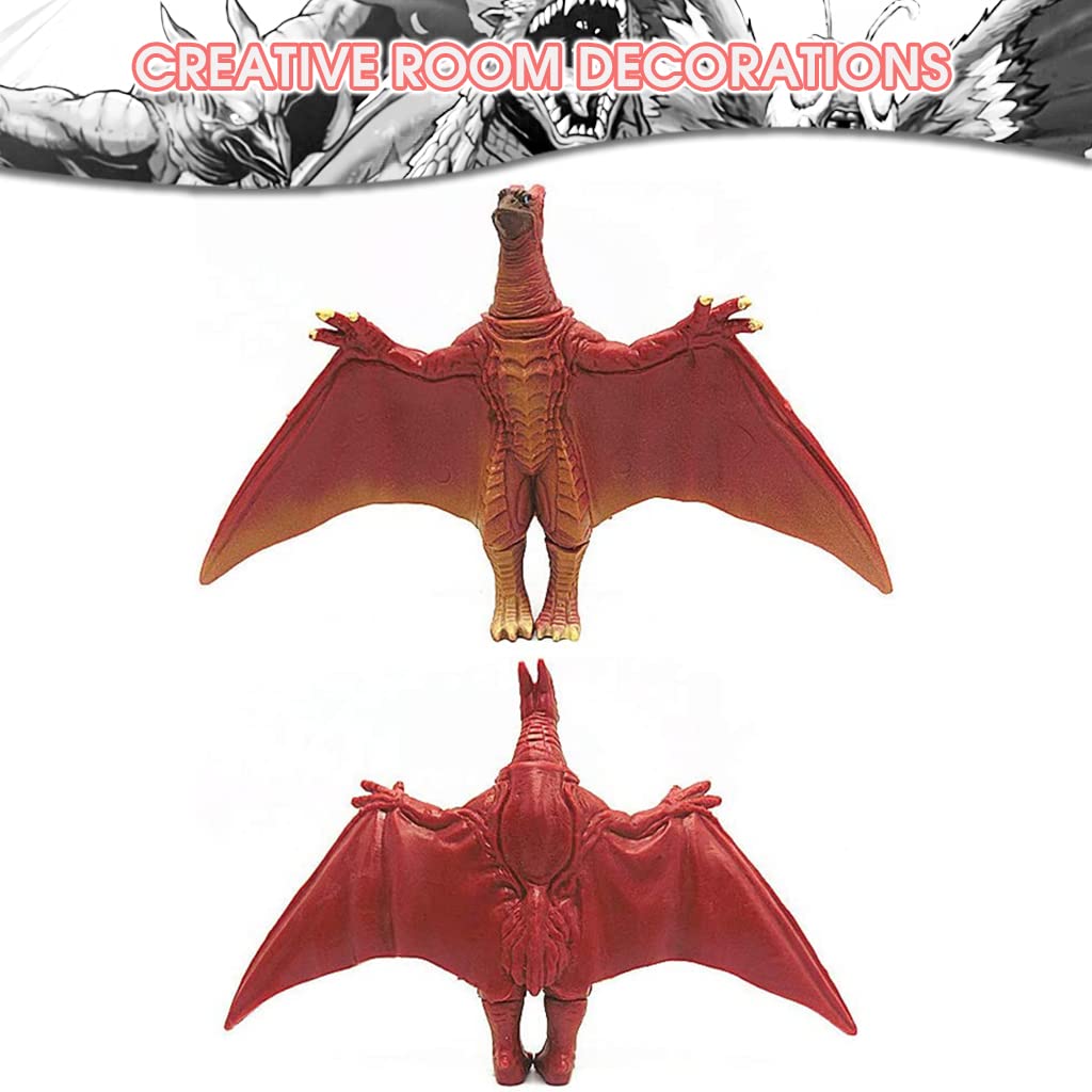 PATPAT 8pcs PVC God Zilla Desktop Model Collection Dinosaur Model Action Figures God-Zilla Action Figures Soft Touch Vinyl PVC Toy for Kids Gifts for Kids (3-8 cm)