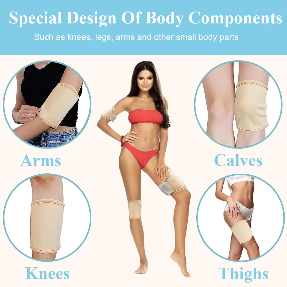 HANNEA Castor Oil Pack Wrap for Calf Knee and Feet, Reusable Bamboo Flannel Knee Oil Pack, Washable Leak-Proof Castor Oil Compress Pads, Soft Comfortable Essential Oil Wrap