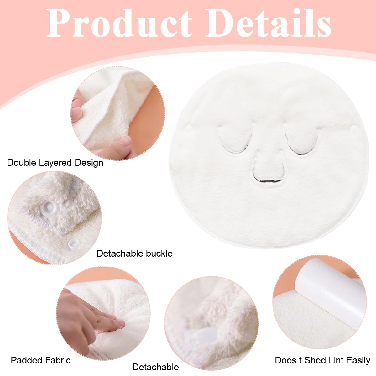 MAYCREATE 2Pcs Reusable Face Towel Mask Cold Hot Compress Facial Steamer Towel Moisturizing Masks Skin Care Spa Towels for Facial Facial Steamer Mask for Women Girls