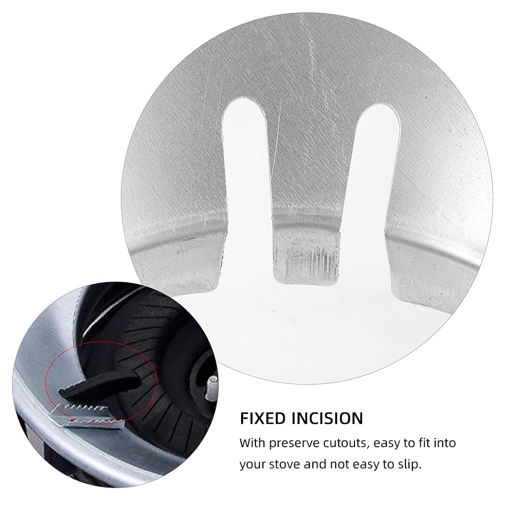 HASTHIP 2pcs Gas Stove Part Stove Burner Ring Pot Holder Windproof Gas Stove Galvanized Burner Ring Energy-Saving Gas Stove Flame Gather Ring Universal 8-grates Combustion Ring for Gas Stove