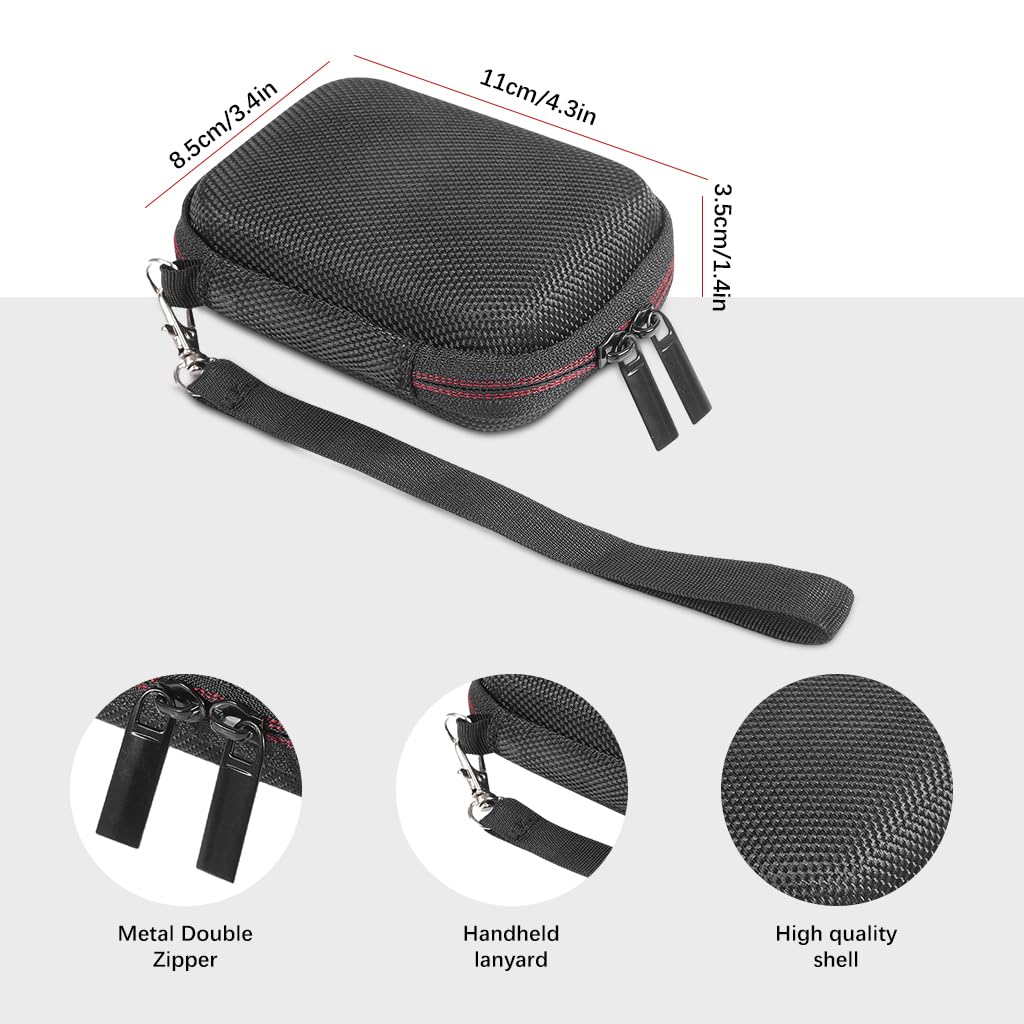 ZORBES Hard Carrying Case Compatible with Crucial X9 Pro / X10 Pro 1TB/2TB/4TB Portable SSD, USB 3.2 External Solid State Drive & USB Cable Organizer(Case Only)