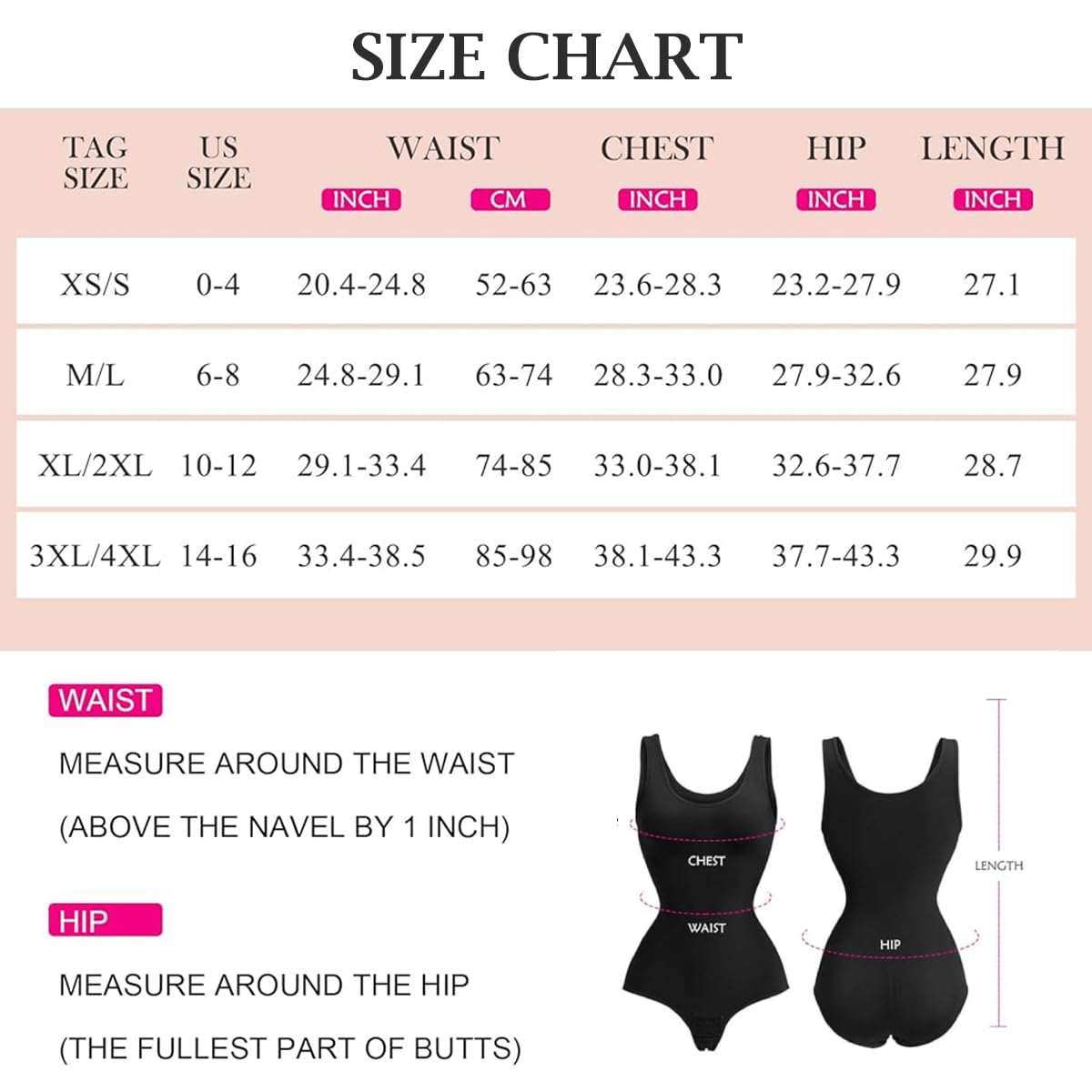 PALAY Body Shaper for Women Waist Trainer Bodysuit Tummy Control Shapewear Seamless Round Neck Tank Top Bodysuit, Beige, M-L
