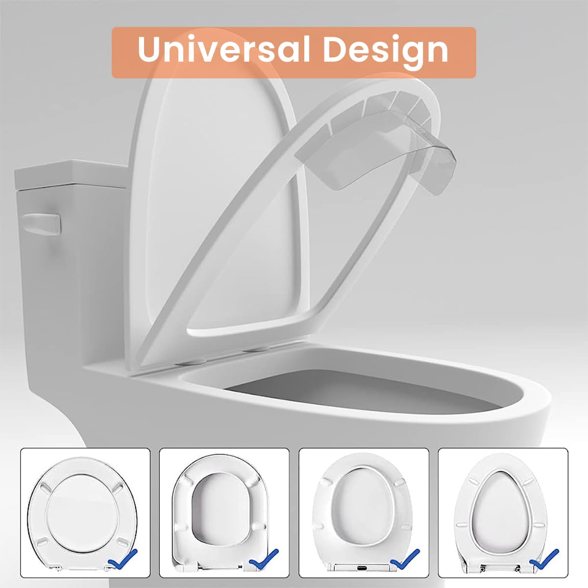 SNOWIE SOFT 1Pcs Transparent Pee Splash Guard for Toilet Seat Potty Training Kids Adults Prevent Peeing Out Toilet Seat, Waterproof Self Adhesive Anti-Splash Guard Upgrad Super Stickiness Pee Guard