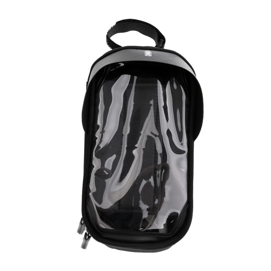Proberos PLAY HARD Waterproof, Headphone Hole, Thermoplastic Polyurethane (TPU) Touch Screen, Bicycle Bag Frame Bags Suitable for Smartphones Within of 6 inches (Black)