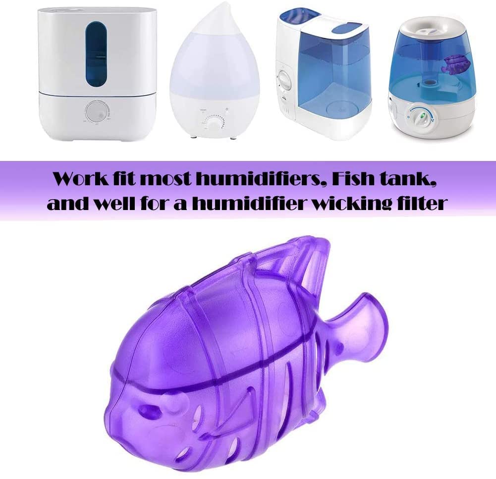 ZIBUYU 10pcs Universal Humidifier Tank Cleaner, Compatible with Drop, Droplet, Humidifier Fish, Most Warm & Cool Mist Humidifiers Fish Tank, Purple