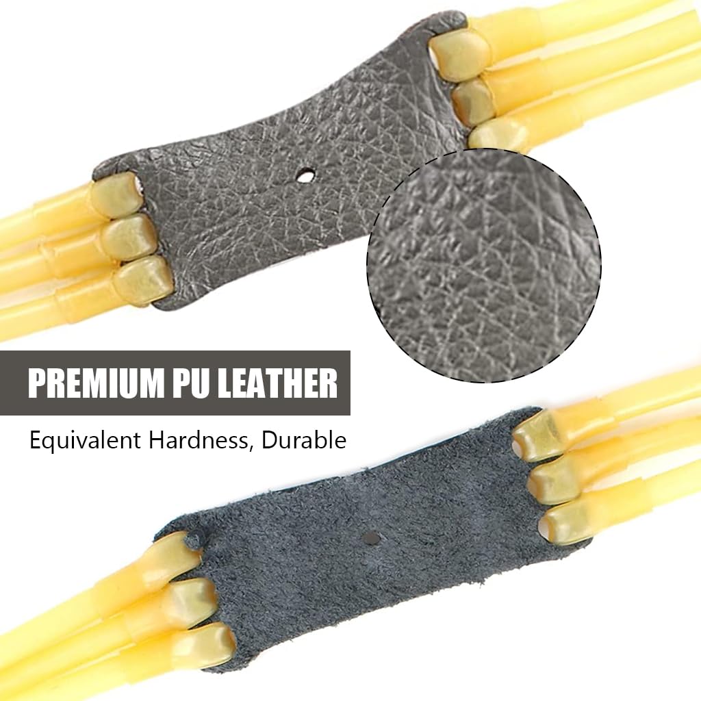 Proberos® Slingshot Rubber Bands 3-String High Elastic Natural Latex for Target Games Darts Catapult Accessory 2PCS