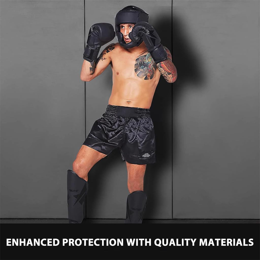 Optifit Boxing Head Guard for Adult&Kid, PU Leather Padded Pad Boxing Headguard for Boxing Training, Kickboxing, MMA, Sparring Sessions, Durable Soft Padded Headgear, Head Fall Protection