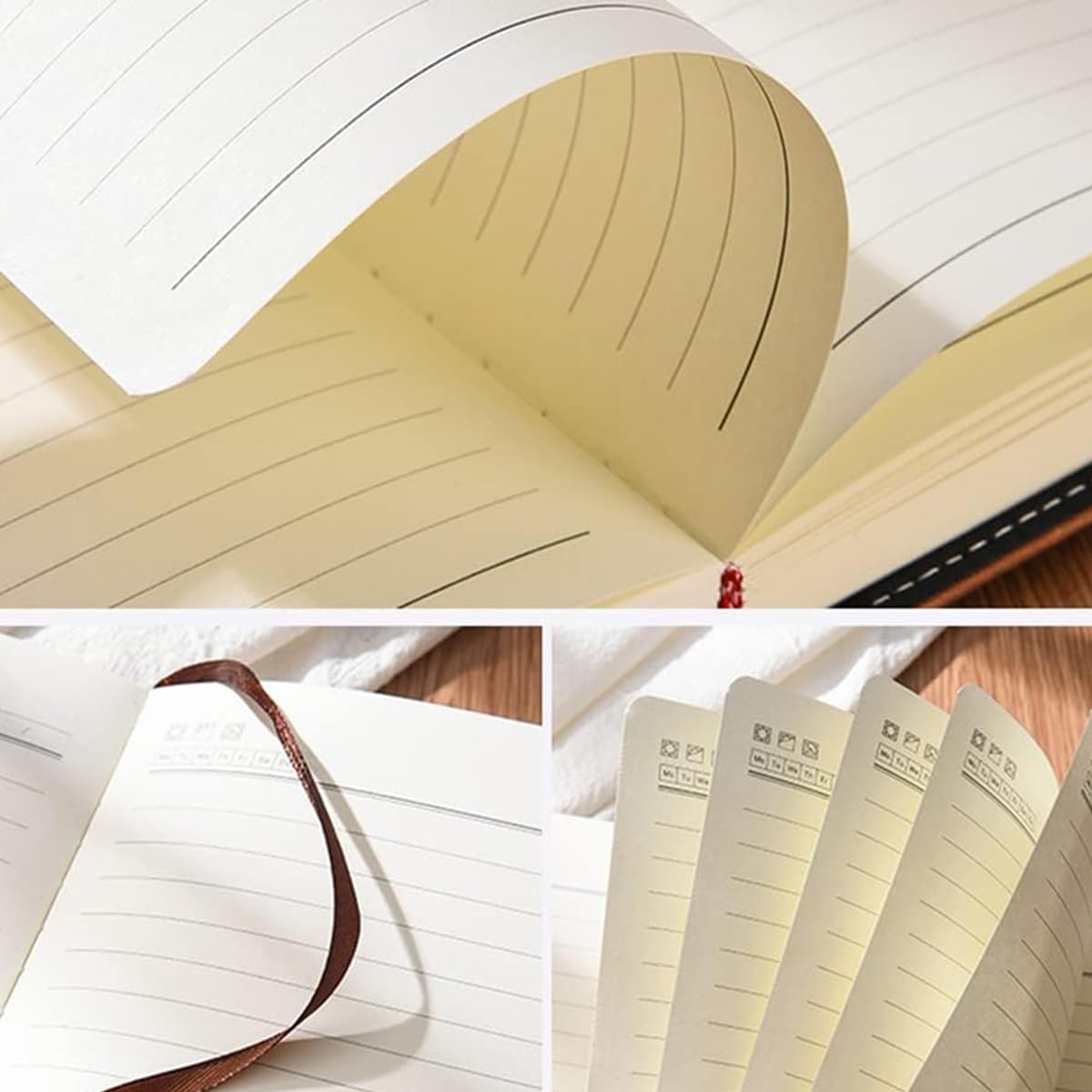 Climberty Diary with Lock, A5 PU Leather Journal with Lock 200 Pages, Lock Diary Vintage Lock Journal Password Protected Notebook, Lock Diary for Men and Women, 22 X 15 cm (Brown)