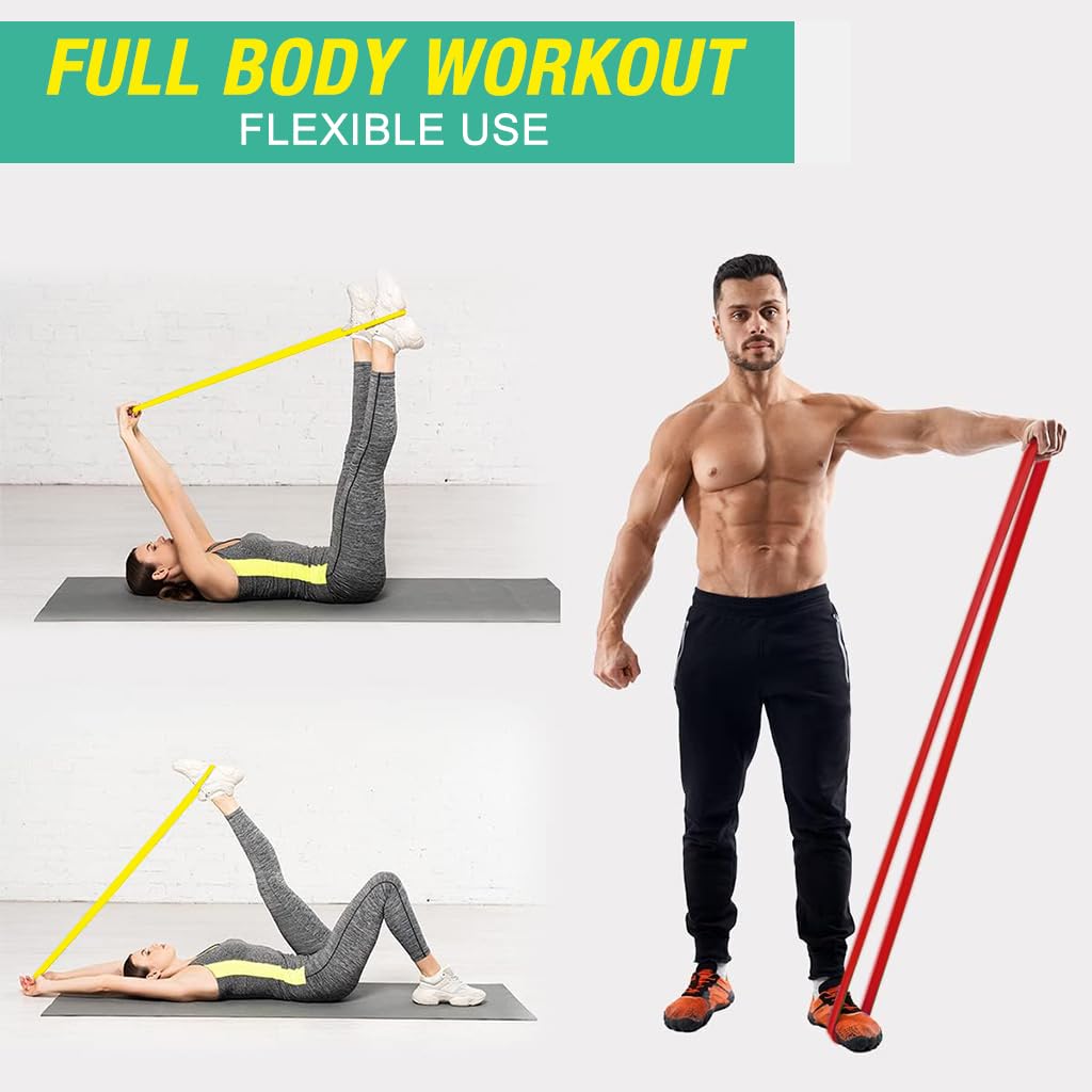 Proberos Fitness Resistance Band, Exercise Band Back Stretching Resistance Band for Women, High Elastic Soft Chest Expander Fitness Exercise, Workout Stretch Exercise Equipment