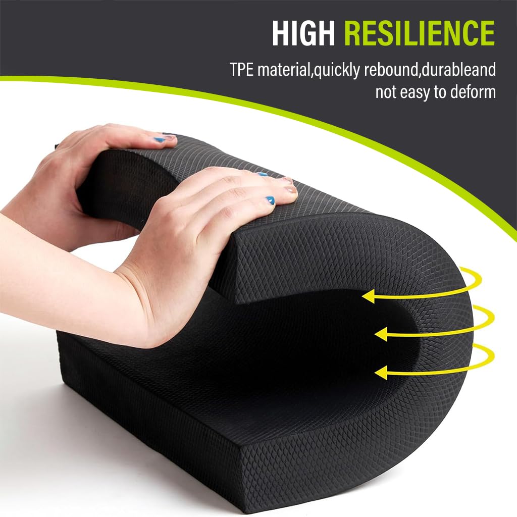Proberos Balance Pad, High Resilience TPE 6cm Thickness Knee Pad Plank Elbow Pad, Exercise Balance Pad Non-Slip Cushioned Foam Mat Knee Pad for Fitness and Stability Training, Yoga (40x50cm