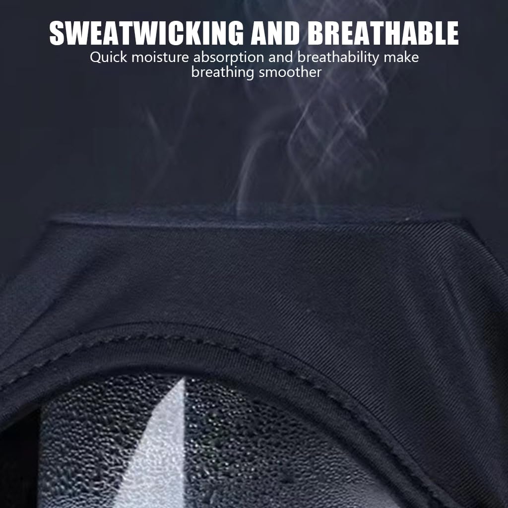 Optifit Balaclava with Visor Brim, Balaclava for Unisex, UV Protected Breathable Helmet Liner, Sweat Absorbing & Odour Free 4-Way Stretch, Sun & Dust Protection, Full Face Helmet Mask