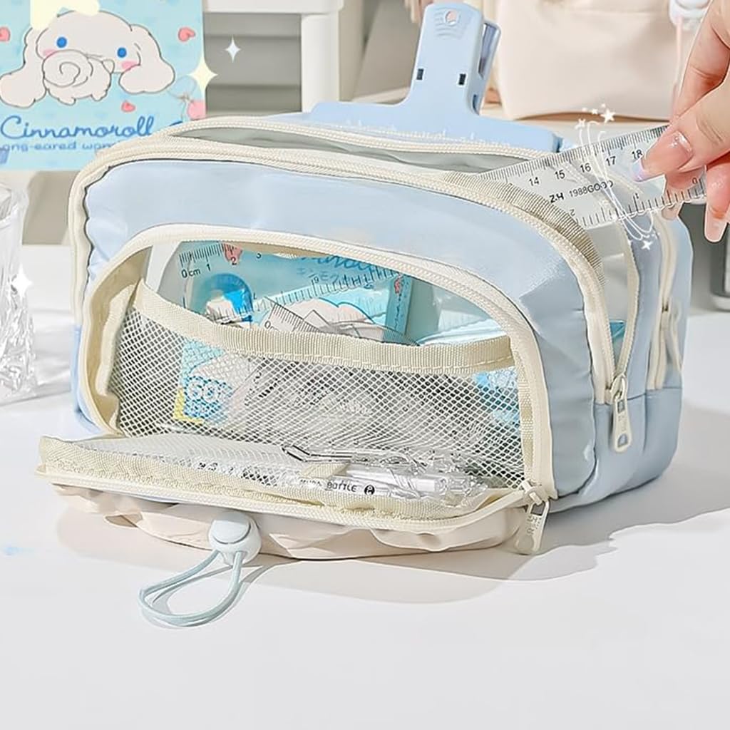 ZIBUYU® Large Capacity Pencil Case, Pen Bags Pencil Pouch Organizer for Office College School