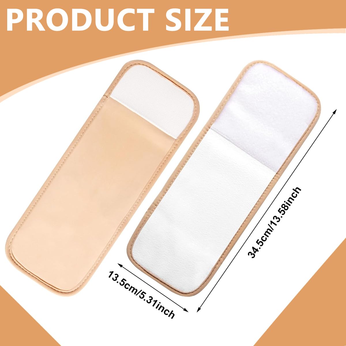 HANNEA 2PCS Castor Oil Foot Pack Kit for Feet, Reusable Organic Thyroid Foot Castor Oil Wrap for Promotes Circulation, Relieves Inflammation, Feet Pain