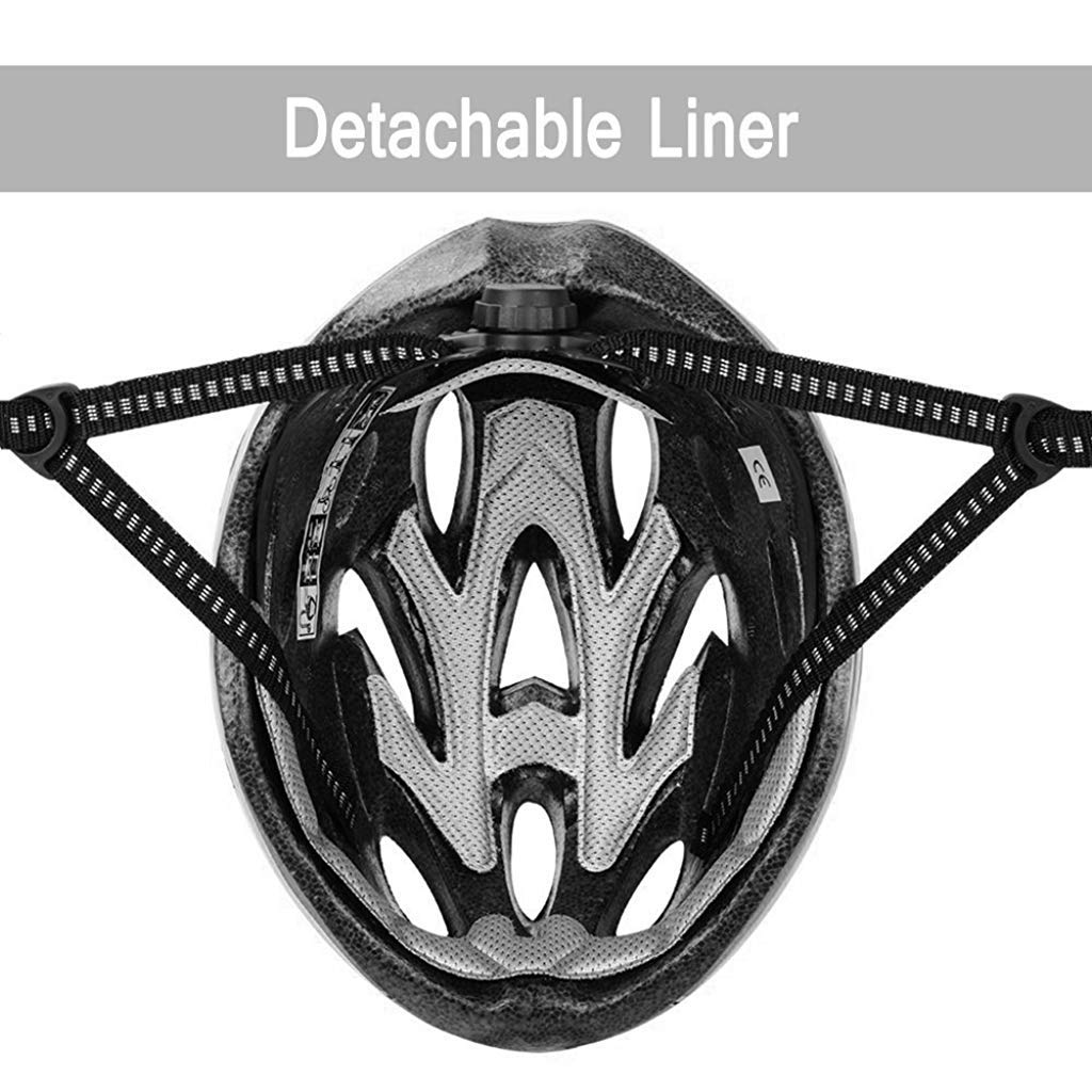 Proberos Bicycle Cycling Helmet with Adjustable Lightweight Mountain Bike Racing Helmet for Men and Women (Black)