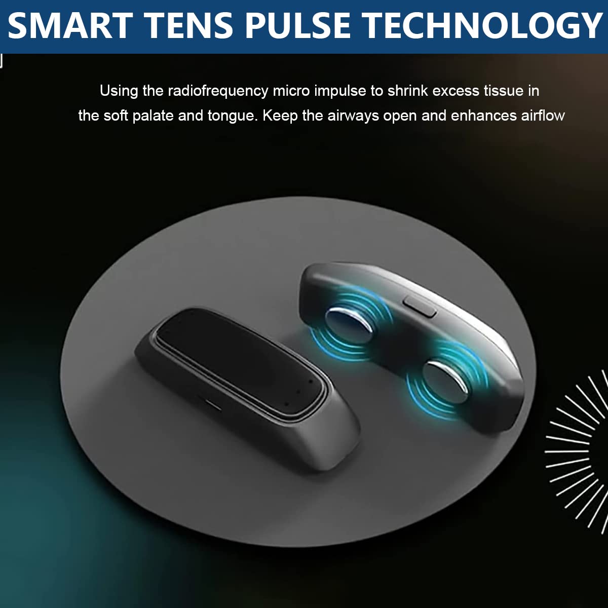 HANNEA Snoring Stopper for Men Women Smart Anti Snoring Devices Electric Massage Anti-snoring Device Tighten Loosen Jaw Muscle, Sleep Aid Custom Night Mouth Guard for Stop Snoring Comfortable to Wear