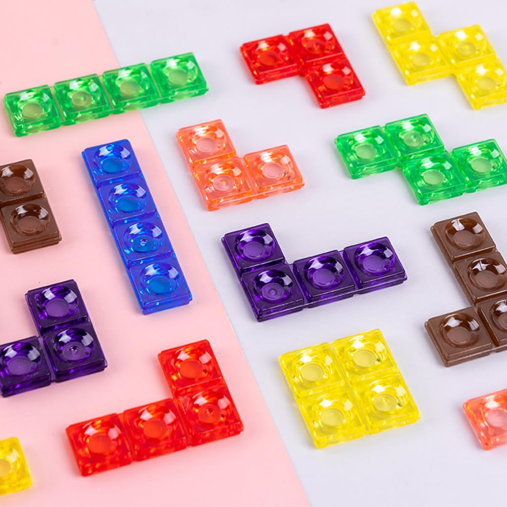 PATPAT Tetris Puzzle Game Toy Wooden Puzzle Toy for Kids Brain Teaser Toy Puzzle Game Fine Motor Skill Toy Busy Toy for Kids Gift Toy for Kids 3-10 Years Old