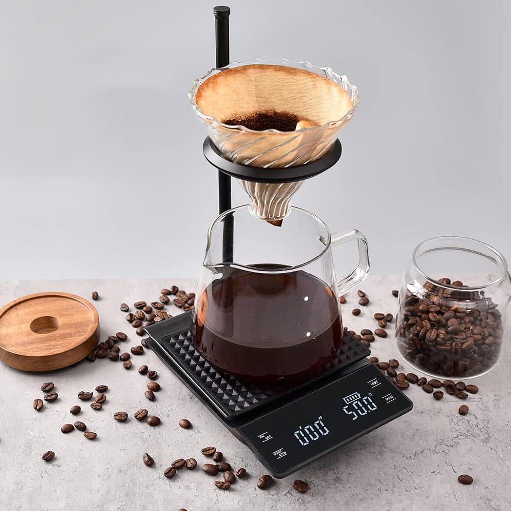 HASTHIP Digital Kitchen Weighing Scale for Home 50g/0.001g Food Weighing Scale for Diet LCD Digital Pocket Scale with Tray Calibration Weight & Tweezer Portable Electronic Kitchen Scale for Jewellery
