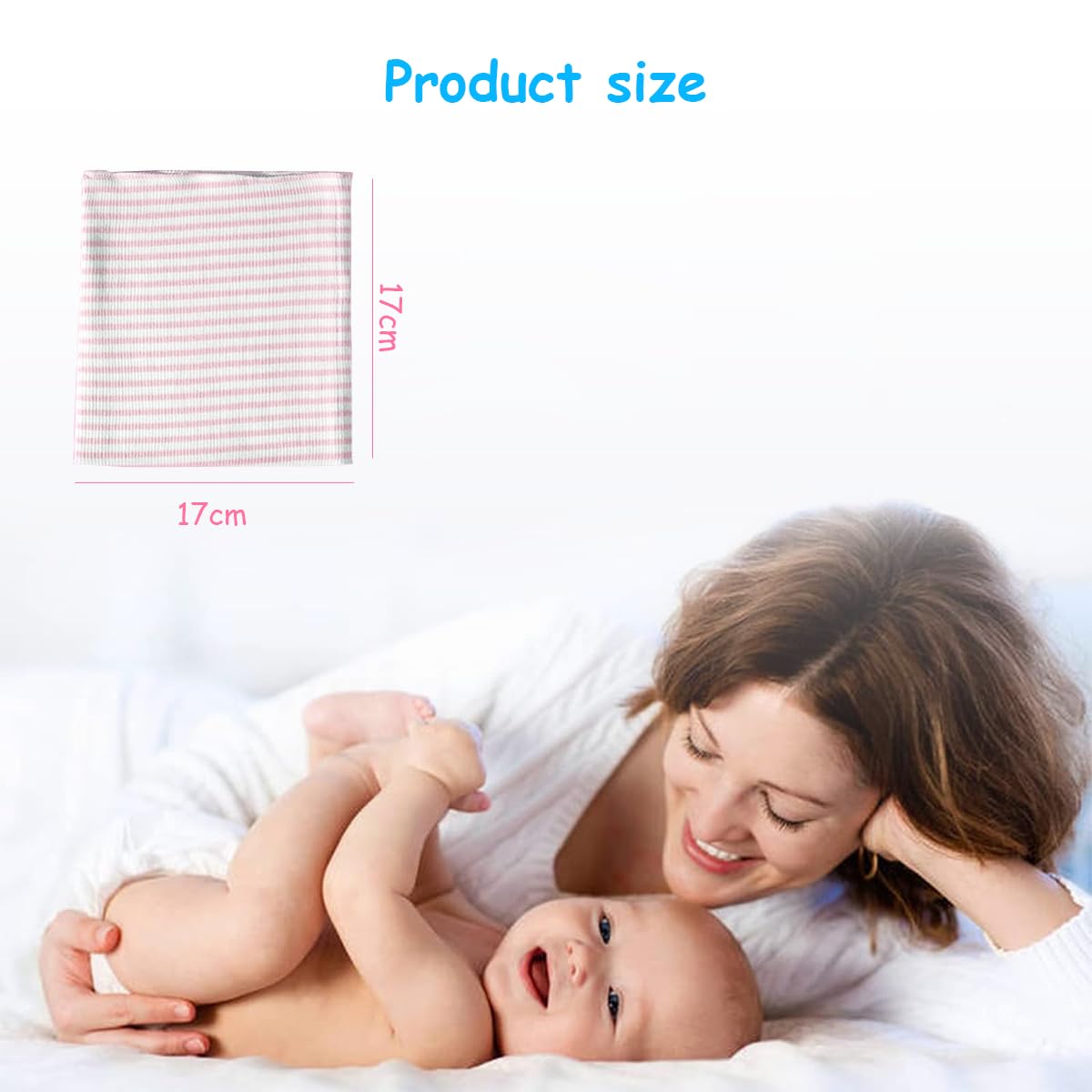 SNOWIE SOFT 3Pcs Cotton Baby Belly Band Baby Belly Button Wrap, Newborn Belly Button Band Umbilical Hernia Belt Adjustable Belly Band Cotton Infant Tummy Band for Infant 0-12 Months, Color Stripe