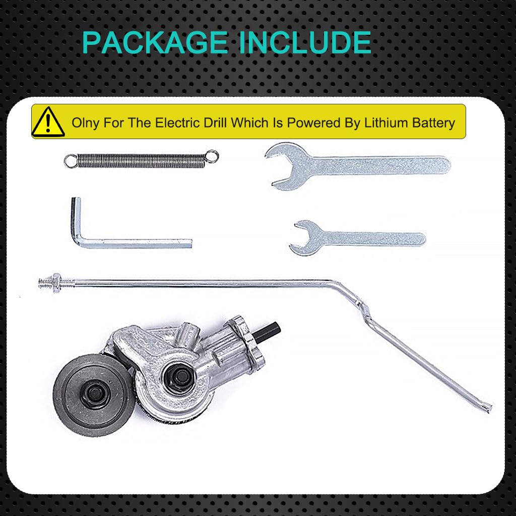 Serplex Electric Drill Plate Cutter Attachment Metal Nibbler Drill Attachment Metal Cutter Sheet Drill Attachment for Metal Cutting Electric Drill Shears Attachment Cutter Nibbler (No Electric Drill)