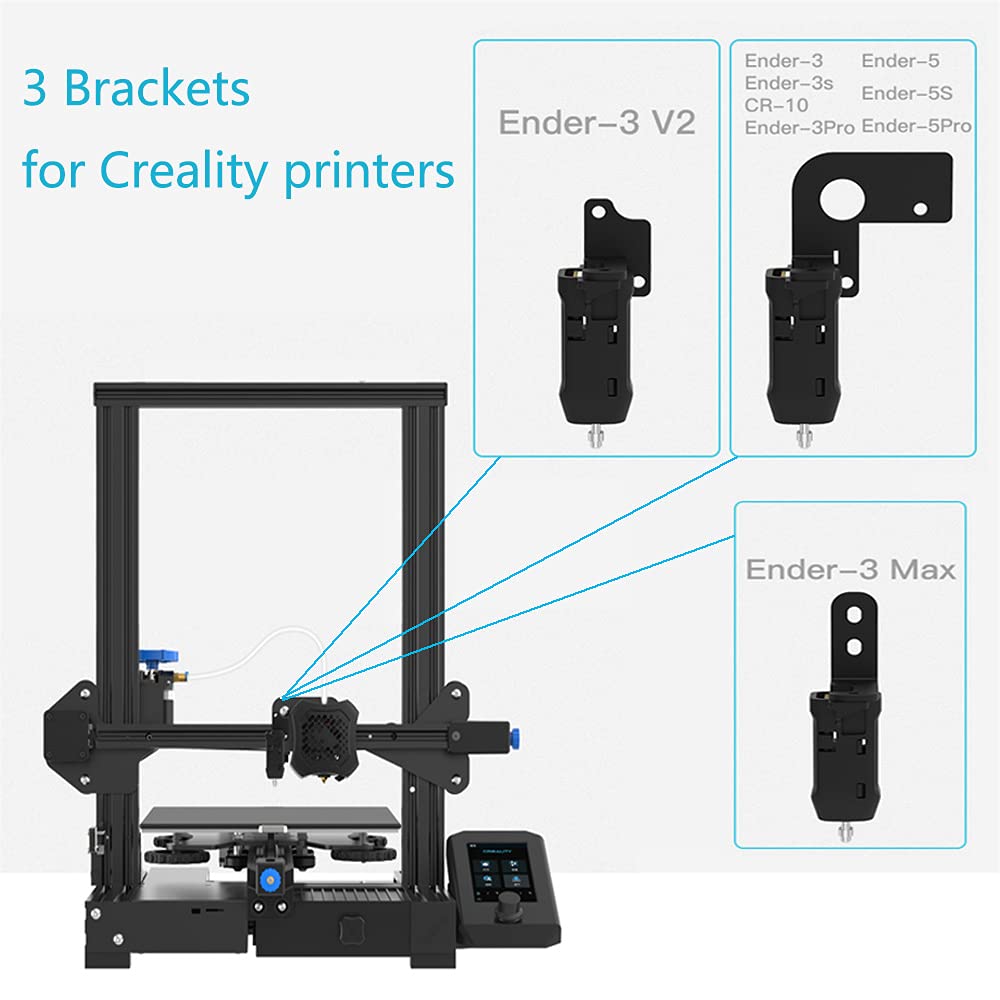 Verilux Auto Bed Leveling Sensor Kit compatible with Main Board 3D Printer and Ender CR Touch, 3V2, 3 Pro, 3 Max, 5, 5 Pro and 32 Bit V4. 2.2/V4.2.7