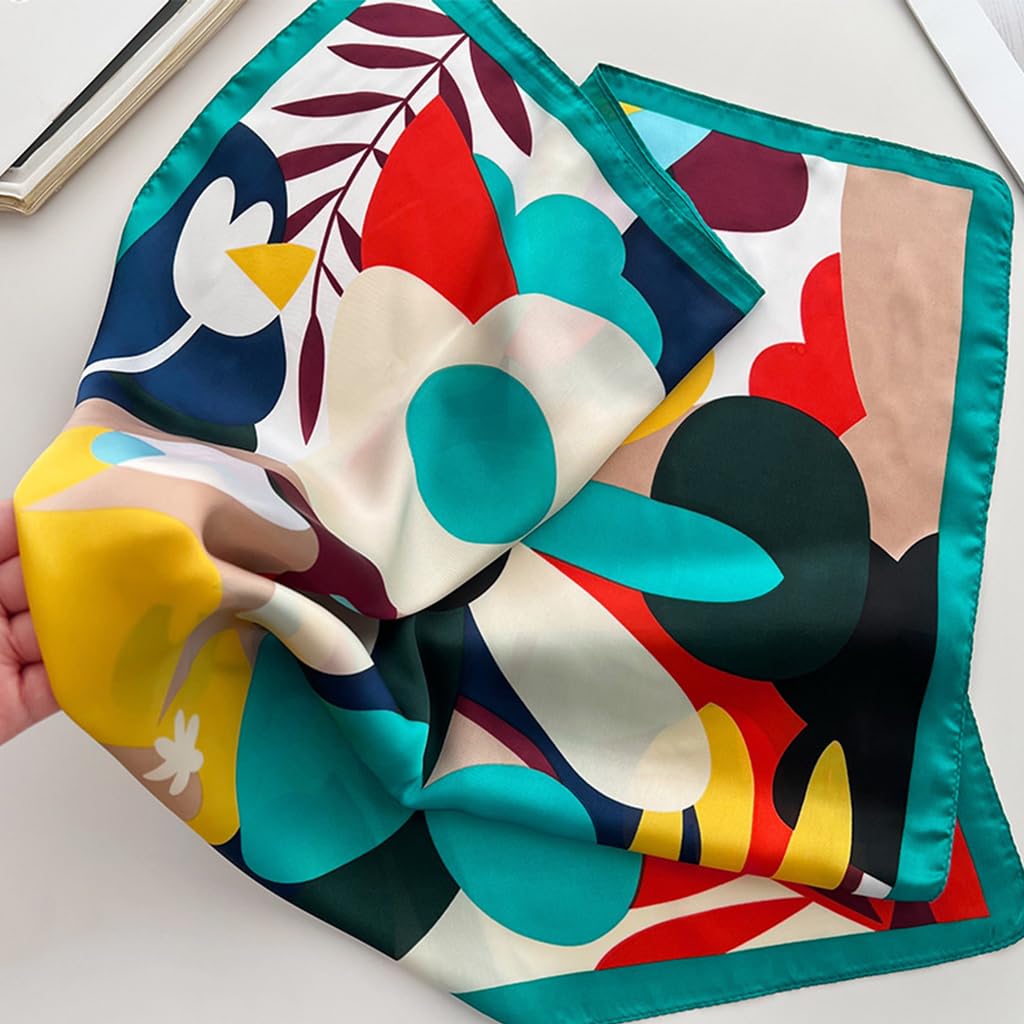 PALAY Satin Scarf for Women Stylish Silk Like Polyester Head Scarf 35