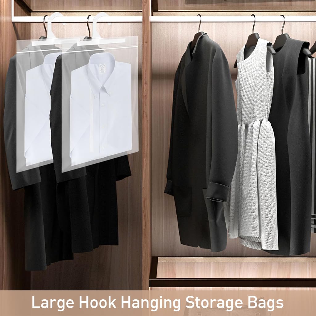 HASTHIP Large Hook Hanging Storage Bags, Headphone Storage Classroom - Reusable, Waterproof & Dustproof