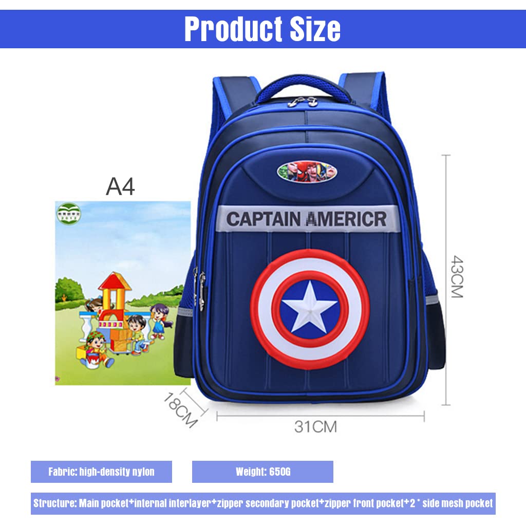PALAY School Backpack for Boys Girls Travel Backpack on Wheel Boys School Backpack with 6 Wheel, Detachable Wheel Stand with Puller New School Bag for Primary Gift School Backpack