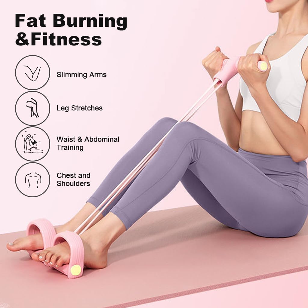 Proberos Fitness Kit Yoga Starter Kit Set of 4pcs Yoga Fitness Equipments Yoga Ring, Thigh Trainer, Ankle Puller, Yoga Back Resistance Stretcher Quality Starter Yoga Kits for Beginners and Gifts