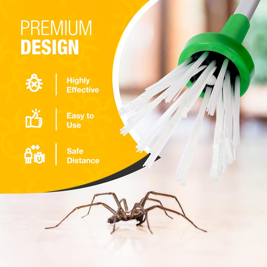 HASTHIP Bug Trap Catcher Long Handle Easy Bugs Catcher Insects Catcher Tool for Spider, Cockroach, Mantis