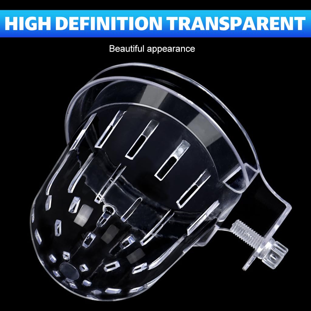 Qpets Hydroponic Plant Pot for Open Fish Tank Fixed Wall Hanging Fish Tank Hydroponic Plant Pot Hydroponic Plant Basket PC Transparent Hydroponic Plant Basket for All Open Fish Tanks