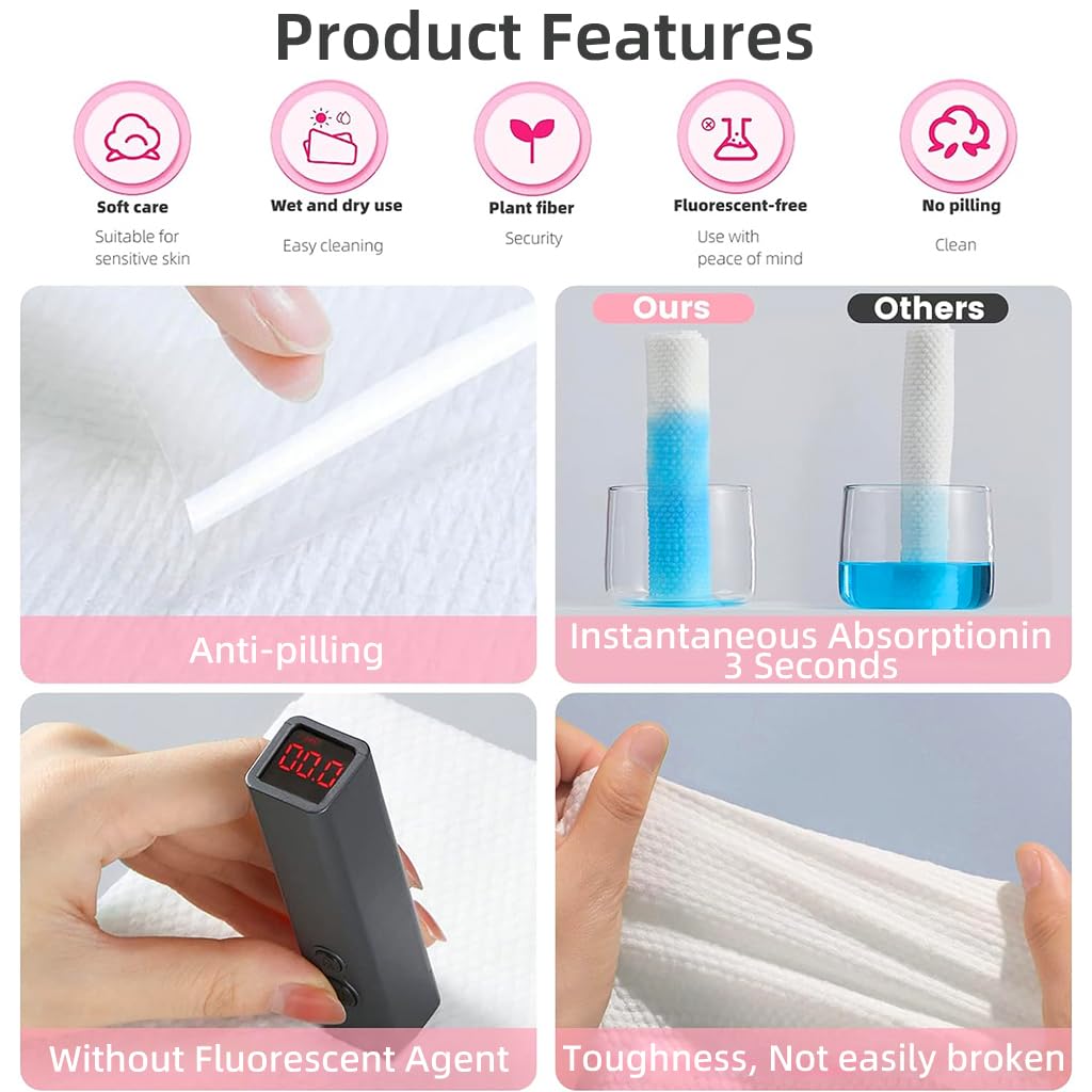 HANNEA 14pcs Compressed Towel Tablet Travel Compressed Cotton Towel Face Towel Reusable Cotton Towel Tablets Multipurpose Compressed Towel Tablets, 9.5X11.8 Inches