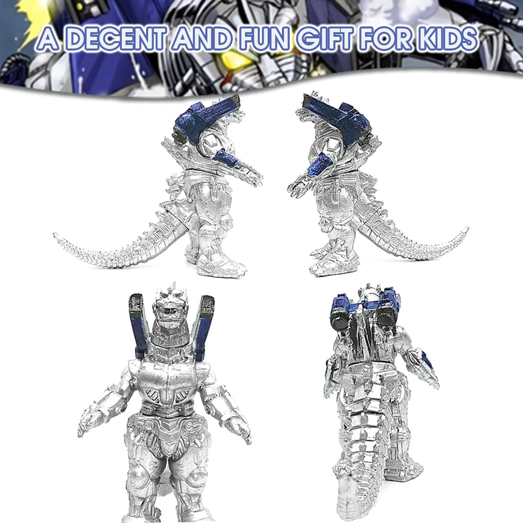 PATPAT 8pcs PVC God Zilla Desktop Model Collection Dinosaur Model Action Figures God-Zilla Action Figures Soft Touch Vinyl PVC Toy for Kids Gifts for Kids (3-8 cm)