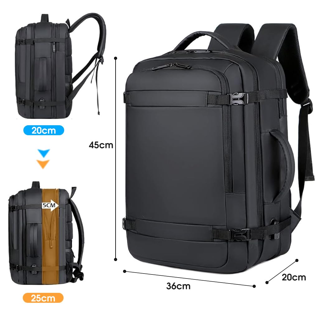 GUSTAVE Laptop Backpack 15.6 inches Laptop Bags Backpacks for Men and Women 20-35L Expandable Travel Backpack Anti-scratch Backpack Office Bags