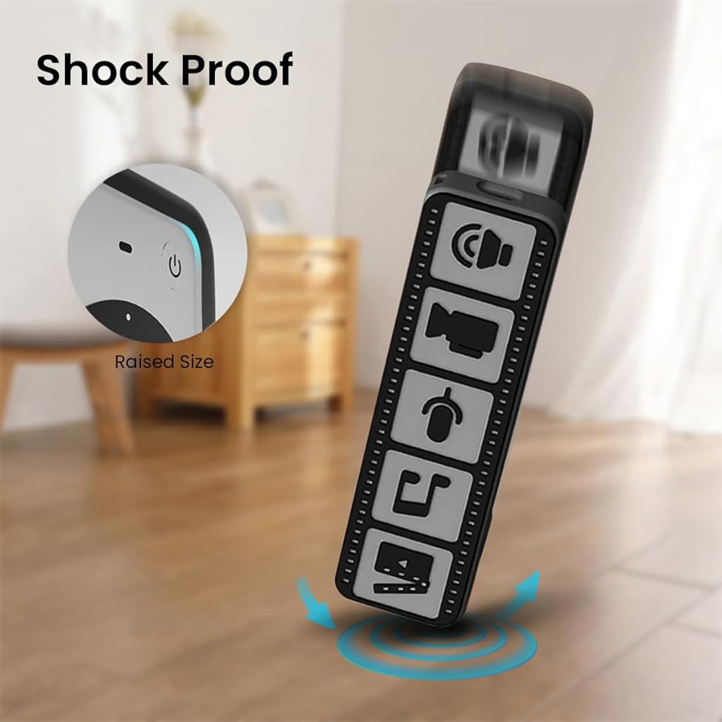ZORBES Silicone Remote Cover for Apple TV 4K Remote Wear Resistant Silicone Protective Silicone Skin Cover Anti-Scratch Remote Case for Apple TV 4K Remote